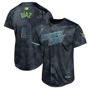 Tampa Bay Rays Nike Limited City Connect Jersey - Black - Yandy Diaz - Youth